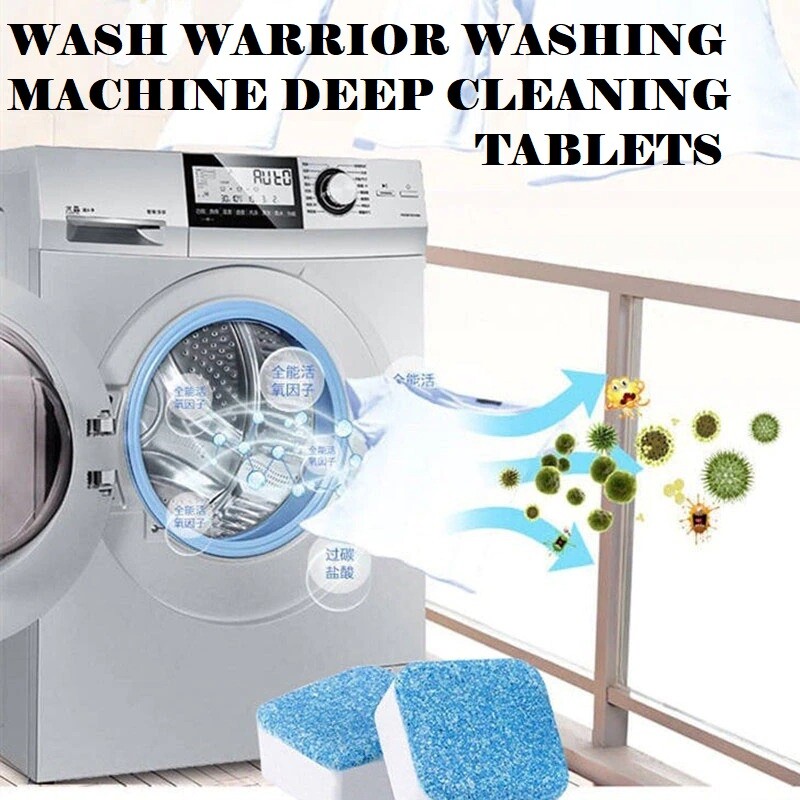 MAGIC SOLOUTION WASH WARRIOR WASHING MACHINE DEEP CLEANING TABLETS