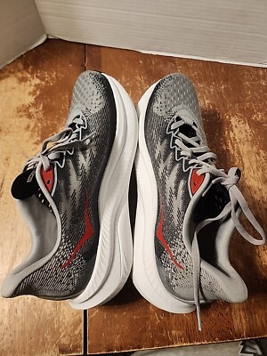 Hoka Mach 6 Mens Running Shoes Sneakers Grey Black Red 1164032 SRYB Size 8.5 D Hoka One One HOKA Mach 6 Stellar Grey Black for sale | eBay main image 2