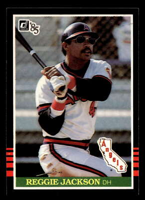 1985 Donruss #57 Reggie Jackson California Angels Baseball Card NM-MT ID:41201