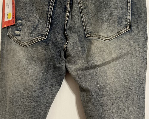 Cooper 9 Mens Ankle Zipper Jeans Blue Distressed Stretch Denim 36x30 New-w-Tags - Picture 14 of 17