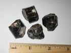 4 NATURAL ROUGH 0.8" DRAVITE BROWN TOURMALINE CRYSTALS INDIA ~ 42.2grams *1 (GG) — photo 1
