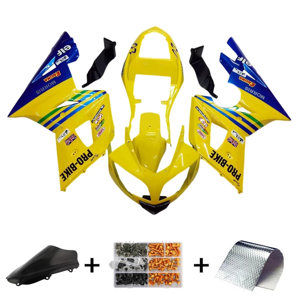 Kit de carenado de inyección carrocería plástico ABS apto para Triumph Daytona 600 650 2002~2005 Foto 2 de 3