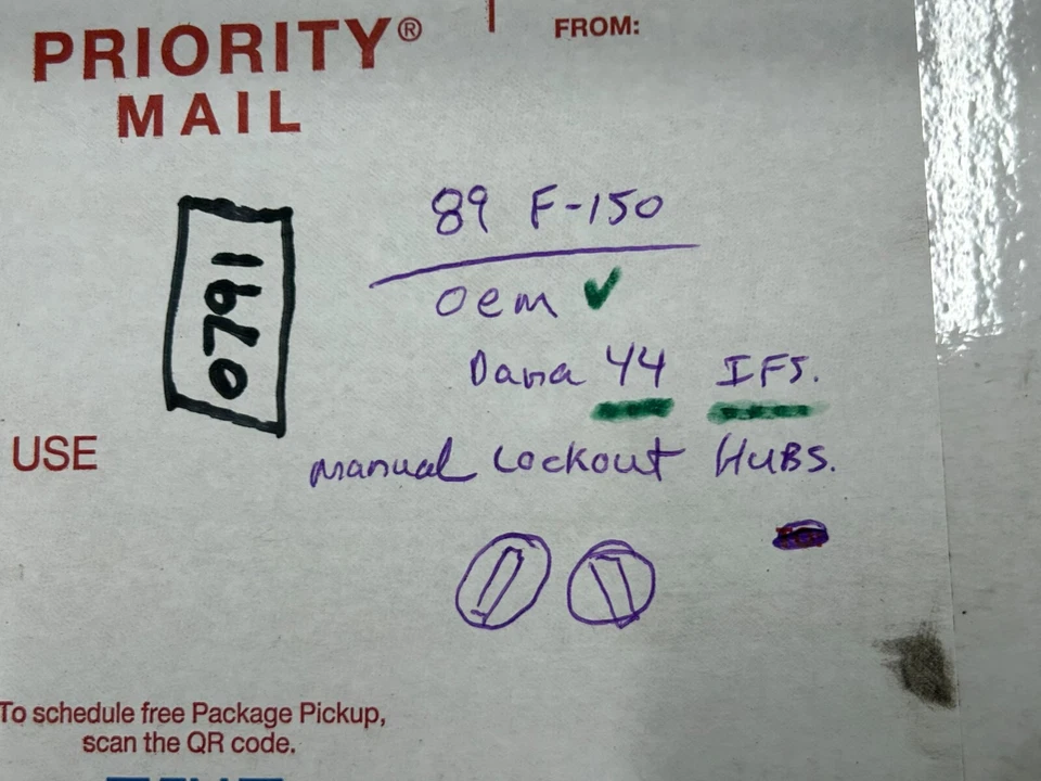 80-96 Ford OEM Bronco F-150 Dana 44 IFS - Par de bujes de bloqueo 4x4 manual Foto 2 de 4