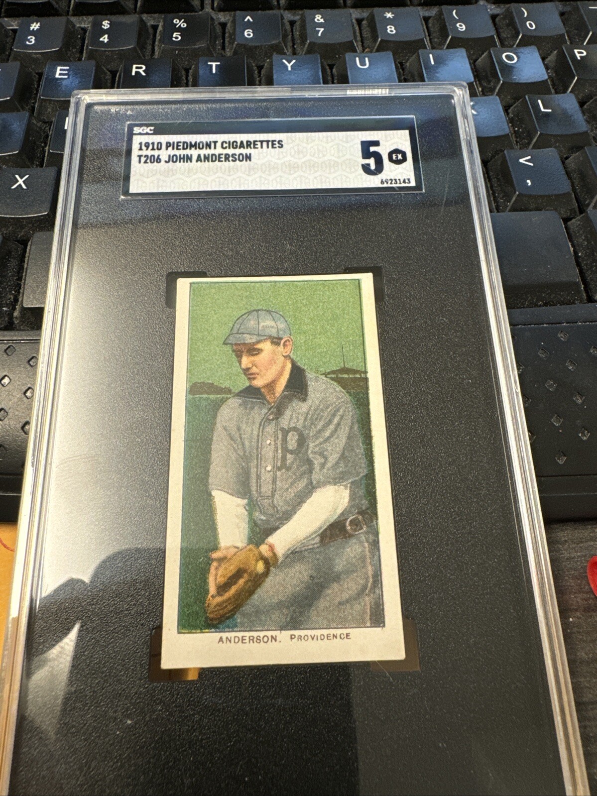 1910 T206 John Anderson SGC 5 Piedmont 350 Back