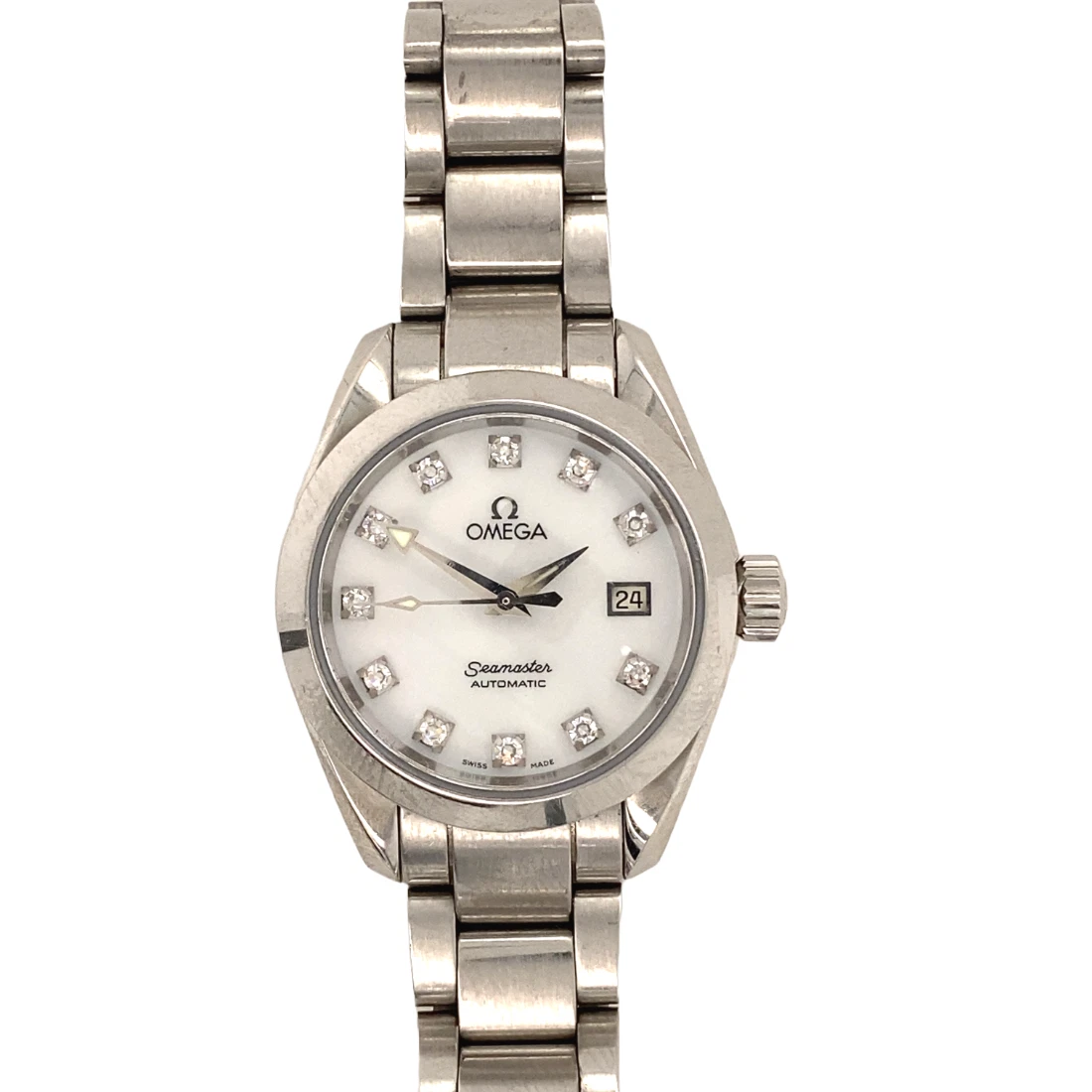 Omega seamaster aqua terra diamond discount