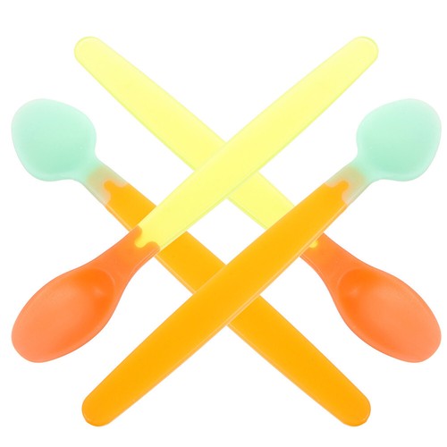 2 Sets Warm-spoon Infant Child Baby Food Temperature Spoons Utensils - Picture 12 of 12