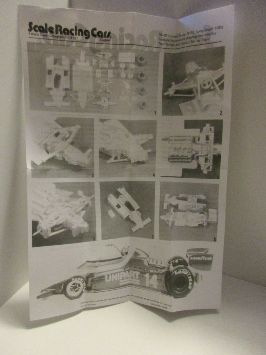 S.R.C.　1/43　04.　1980 Unipart Ensign N180 SMTS 1/43 ENSIGN N180 UNIPART LONG BEACH 1980 #14 KIT 04 METAL KIT