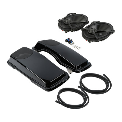 Hard Saddlebag Lids & 5x7'' Speakers Fit For Harley Street Road Glide King 93-13