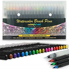 Colorful Art Co. Watercolour Soft Brush Pen Set - 20 Colours