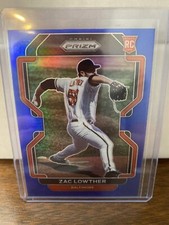 Zac Lowther 2022 Prizm Baseball Tier II Base Blue #166  - Baltimore Orioles
