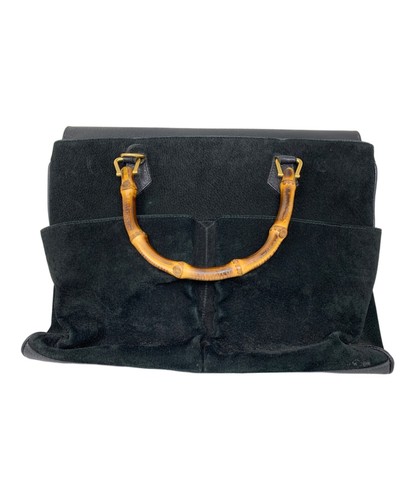GUCCI tote bag color: black women hand tote bag purse handle From Japan