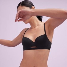Thirdlove 40D NEW 24/7 Pima Cotton T-Shirt Bra Black