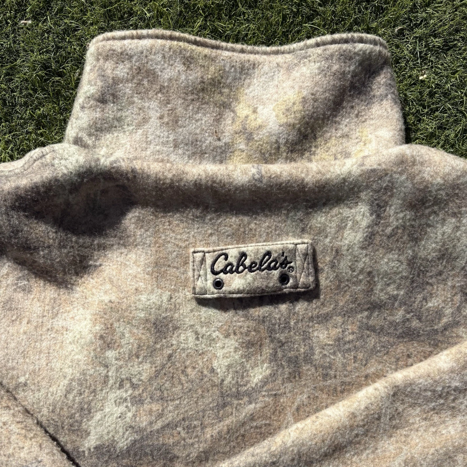 Cabela's Outdoor Gear Men's 2XL Camo Fleece Jacket Full Zip Pockets image 7