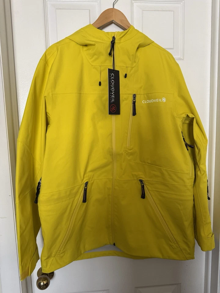 Chaqueta de esquí Cloudveil mediana Koven para hombre chaqueta de esquí fresca Cyber Yellow CVY258PS Foto 4 de 4