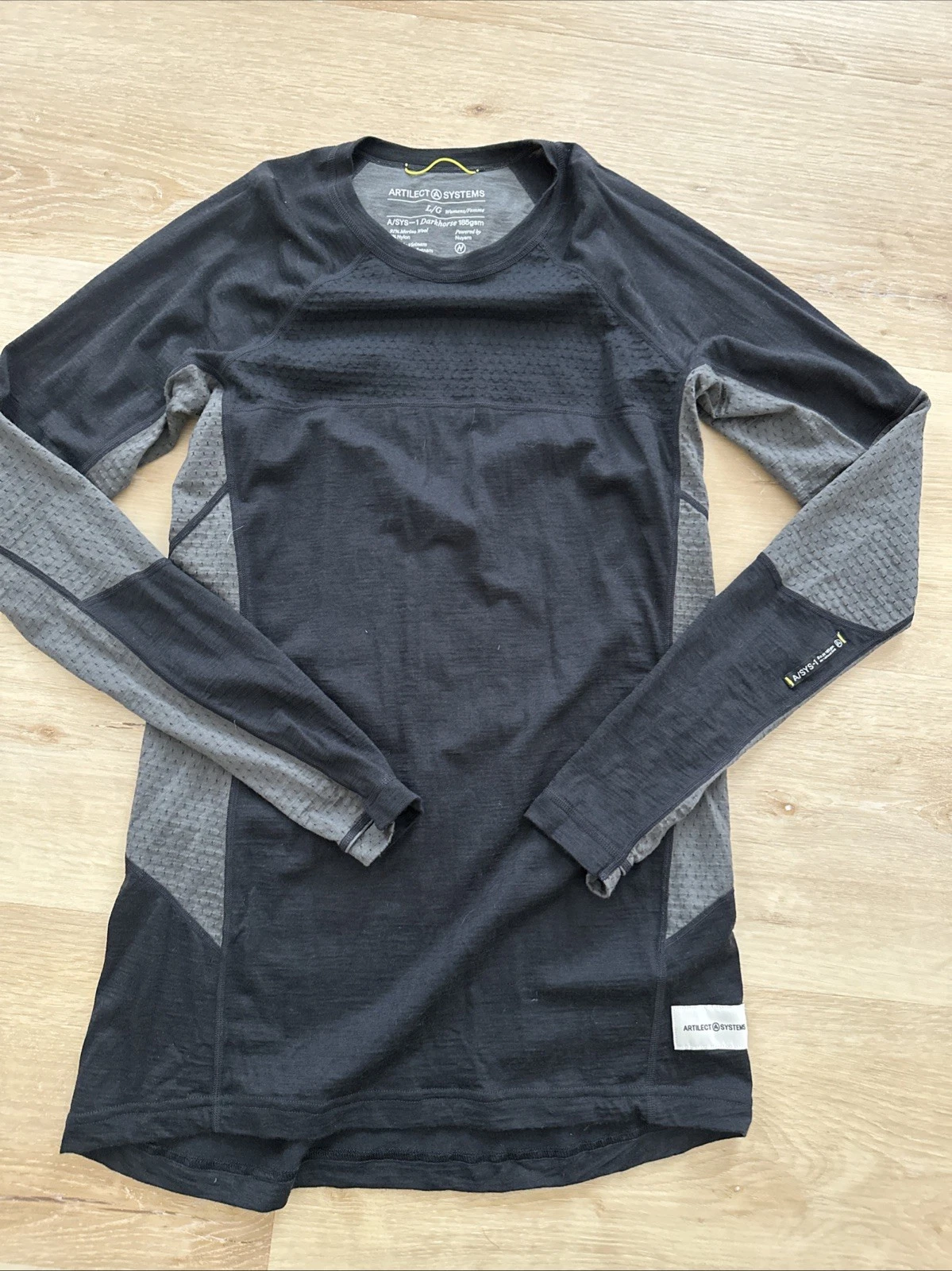 Artilect Systems A/SYS-1 185gsm Base Layer Womens L Merino Wool Darkhorse