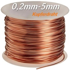 99,9% Kupferdraht Blank, Rund, Massiv, Unbeschichtet 0,2/0,3/0,4/0,5/0,8mm-5mm