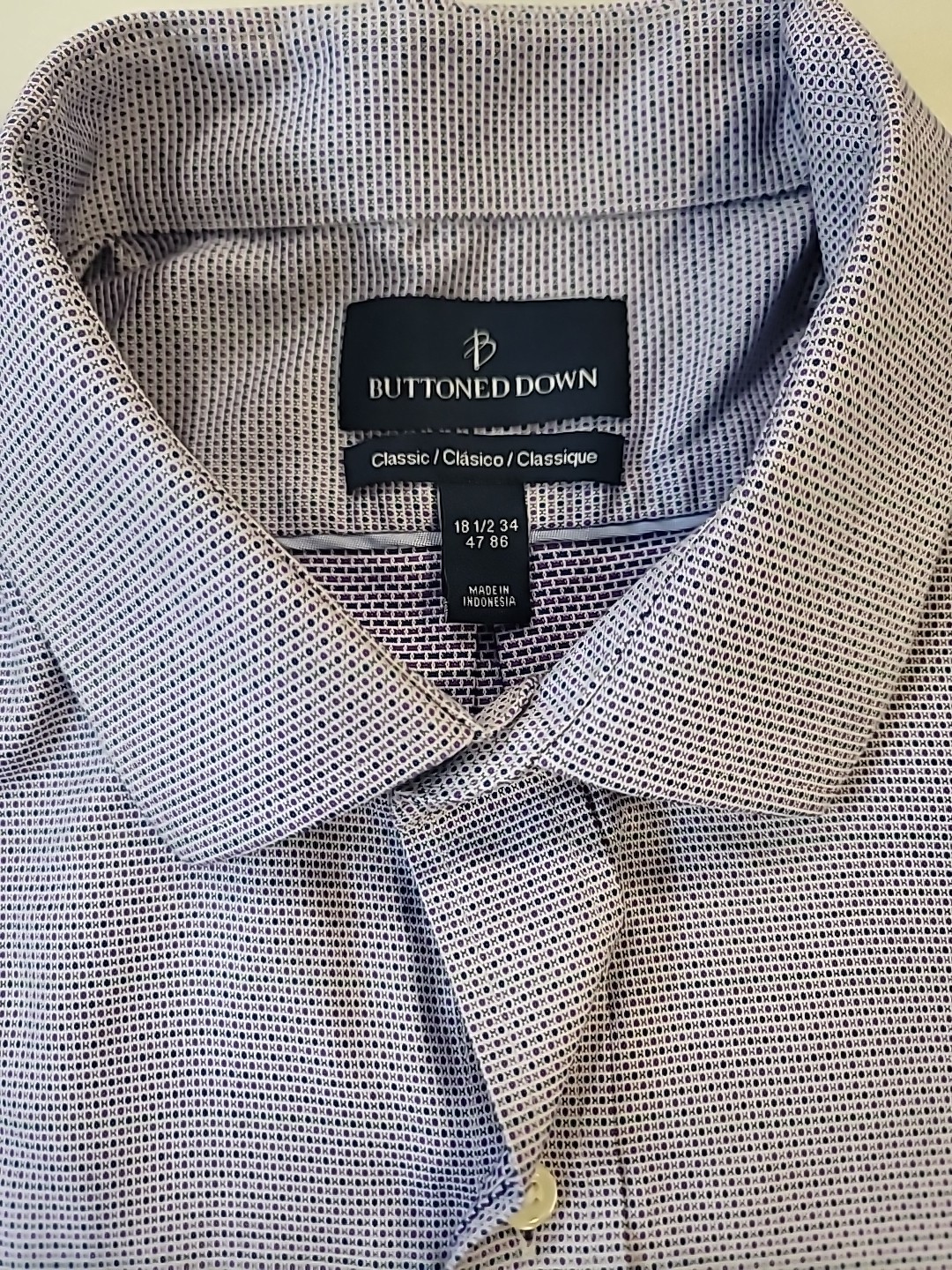 Buttoned Down Men's Long Sleeves Button Purple Bl… - image 4