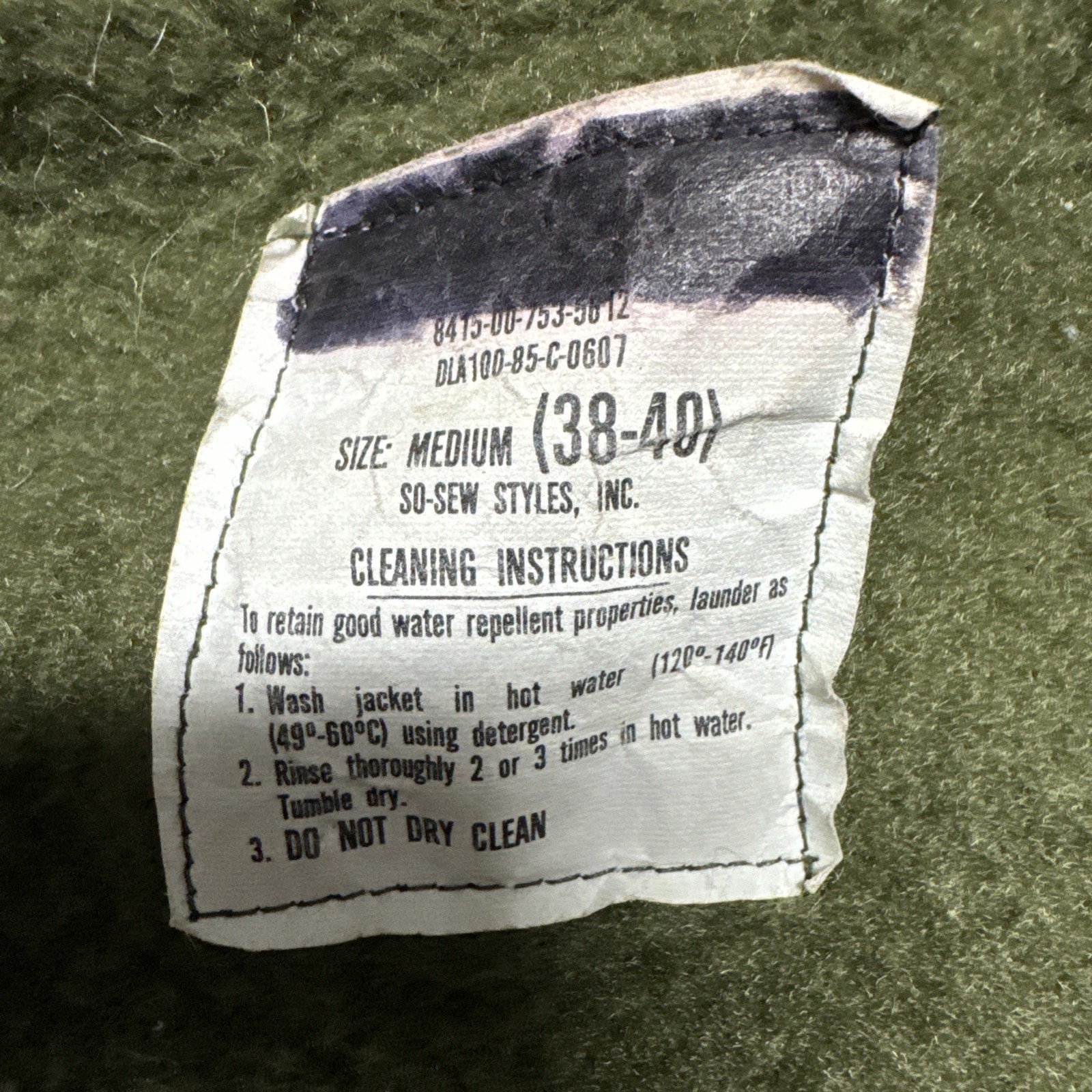 80s USN A-2 Deck Jacket US NAVY Cold Weather Field Coat Size Med 38-40