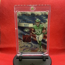 2022 Donruss Breece Hall Leather Kings Patch Auto New York Jets Rookie 3/10 🔥