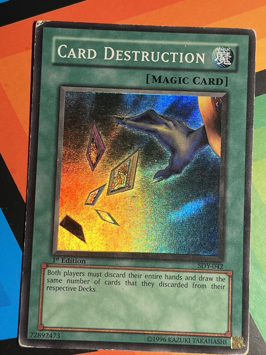 Yugioh Card Destruction SDY-042 1st Edition Super Rare MP-LP Vintage
