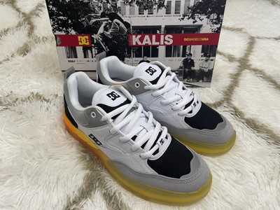 *NIB* DC Shoes Ascend Skate Trainers Men's Size 9 Color White/Orange MSRP $115