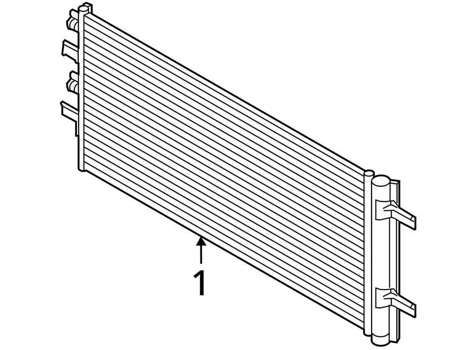 AC Condenser Fits 16-22 BMW X1 6834093 Foto 4 de 4