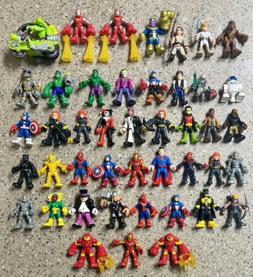 Fisher Price Imaginext Figure Acces. Lot 45 Pc DC & Marvel Superheroes Star Wars
