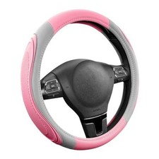 Car Steering Wheel Cover - Microfiber Leather Steering Wheel Wrap Sports 14.5