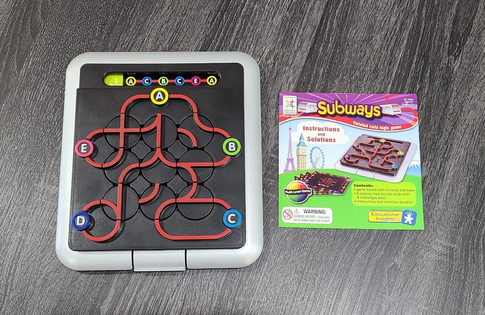 Subways Twisted Rails Logic Game Educational Insights Smart Games Single Player - Image 2 of 3