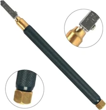 TOYO Japan TC-10 Professional Glass Cutter Tool - Steel Handle Diamond Wheel