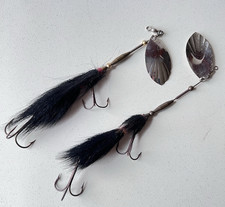Leurres De Pêche Vintage Pour Muskie / Musky, 6 Bucktail