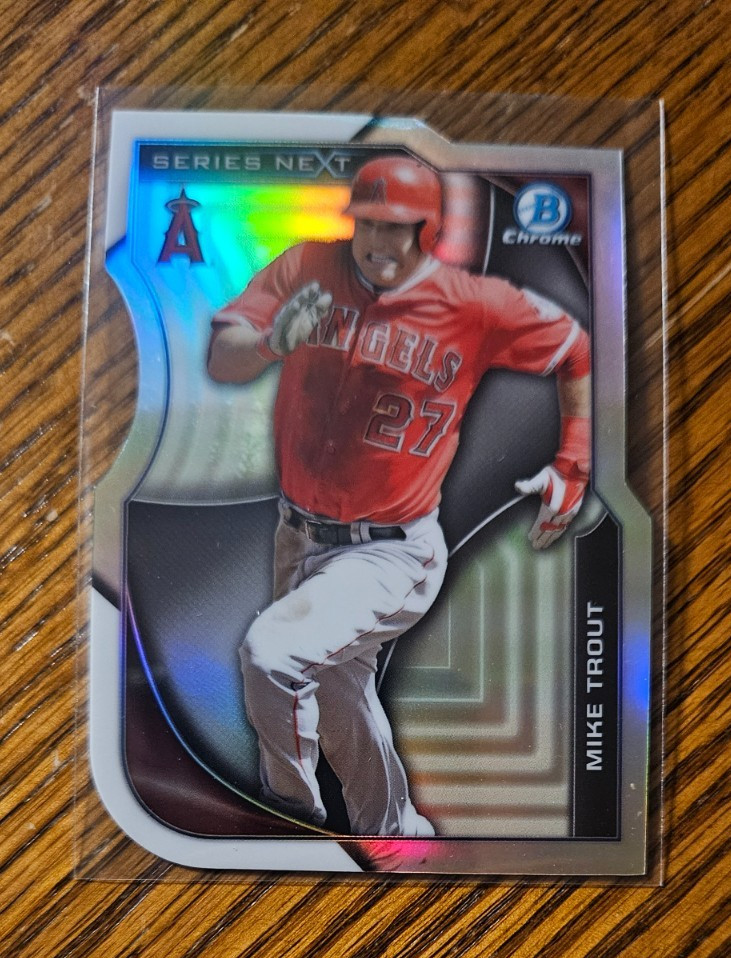 Mike Trout -2015 Bowman Chrome Series Next Die-Cut SN-MT -Los Angeles Angels