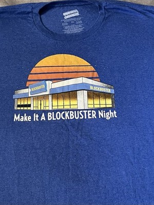 Blockbuster Vintage-Style Tee 'Make It a Movie Night' Size 2xl