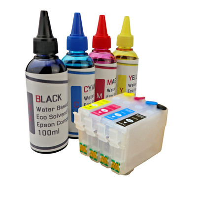 Eco Solvent Water Based Ink, T126 Cartridges for Epson WF-3520 WF-3540 Printers