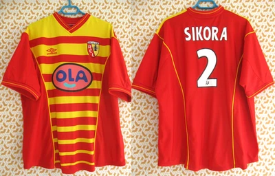 Maillot Racing Club de Lens RCL 2000 Sikora #2 Ola Umbro jersey - XXL - Photo 1/4