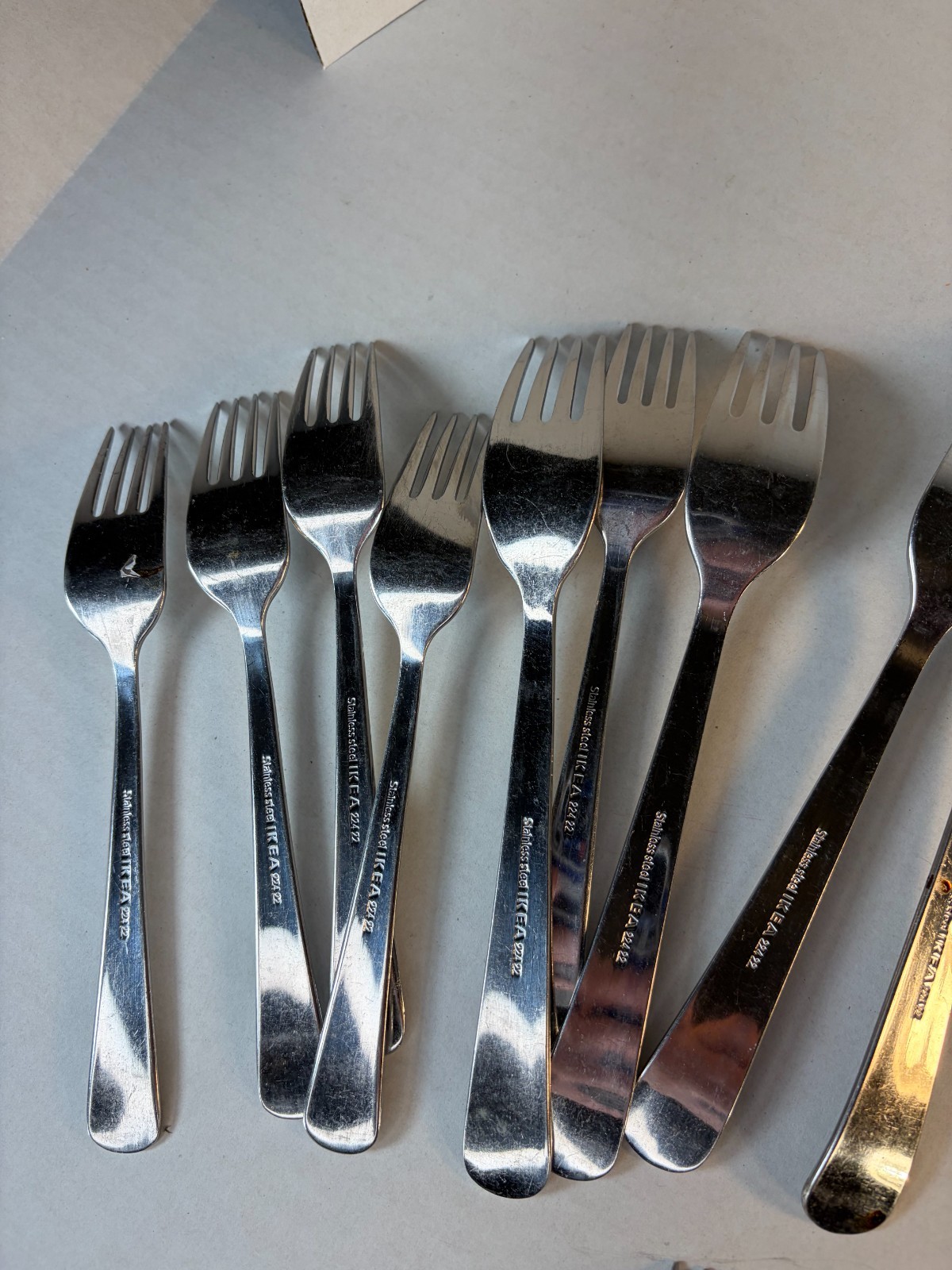 Stainless Steel Silver Flatware Mix Lot of 42 Ikea Hampton Unbranded
