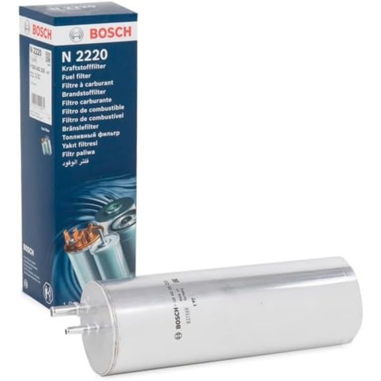 Bosch Fuel Filter F026402220 N2220 OEM Replacement Improves Fuel Efficiency