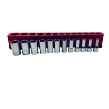 Snap On 112tmmsy 12pc 14 6 Pt Flank Drive Semi-deep Metric Socket Set 515 Mm