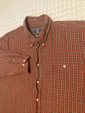 Beretta Shirt Mens XL Red Plaid Flannel Button Up Sportsman Hunting Italy