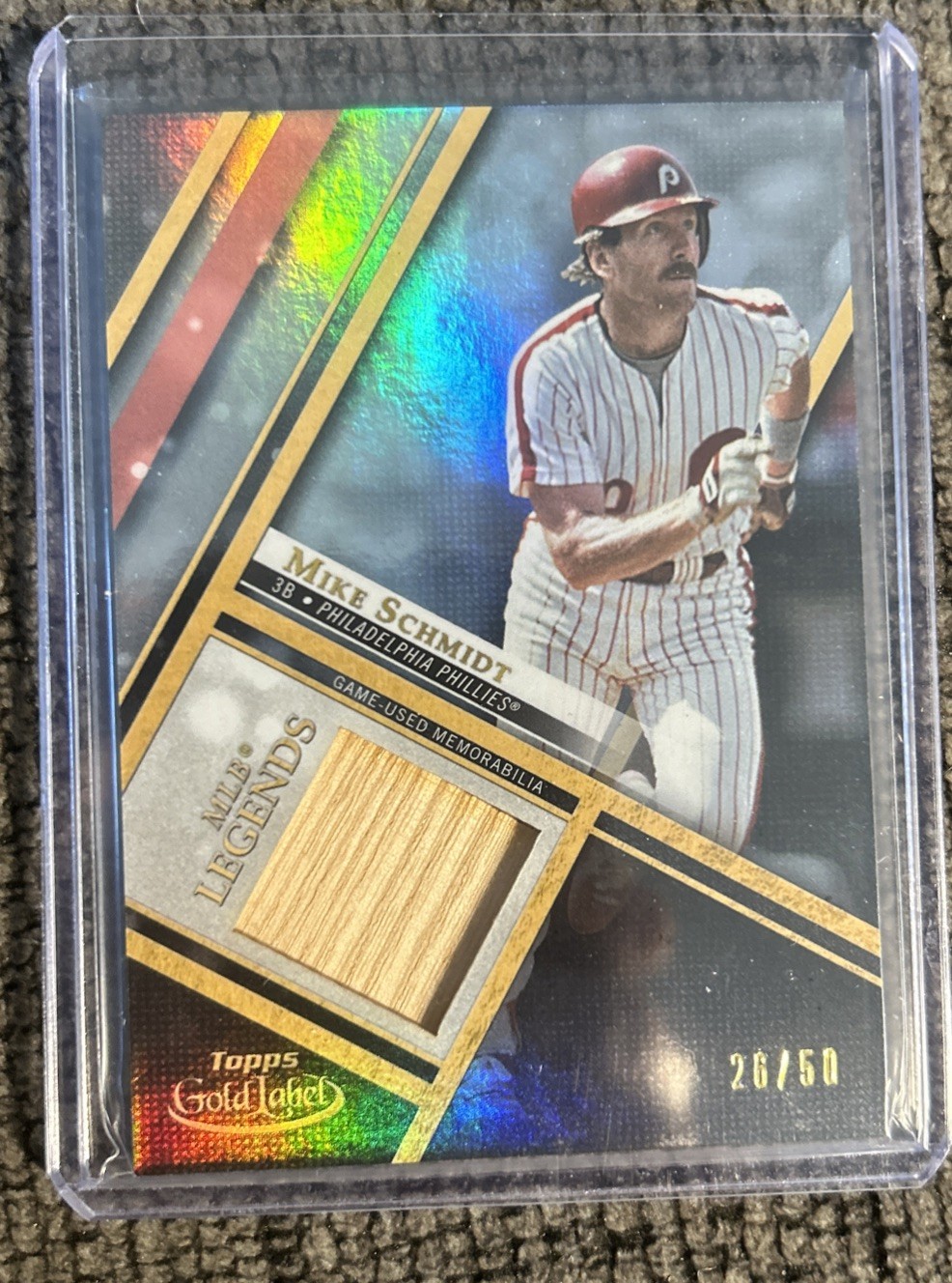 2021 Topps Gold Label - Mlb Legends Relics Mike Schmidt #MLR-MS /50 (MEM)