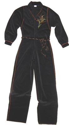 Schiesser Trend  Overall  aus schwarzem Velour Gr.38/40