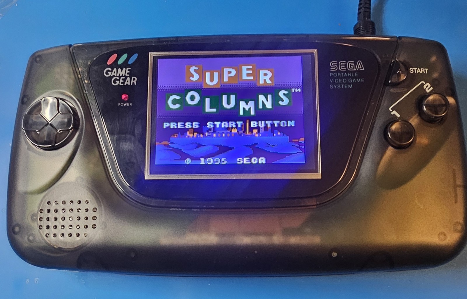 ReCapped SEGA Game Gear With IPS Screen Clear Black Shell Tested And Cleaned