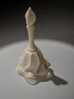Fenton Silver Crest Milk Glass Bell Vintage, 6" Tall, Spanish Lace Ruffled