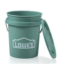 NEW Set of 5 Lowe's TEAL 0.42 Quart BPA-Free Mini Bucket  W/Lid
