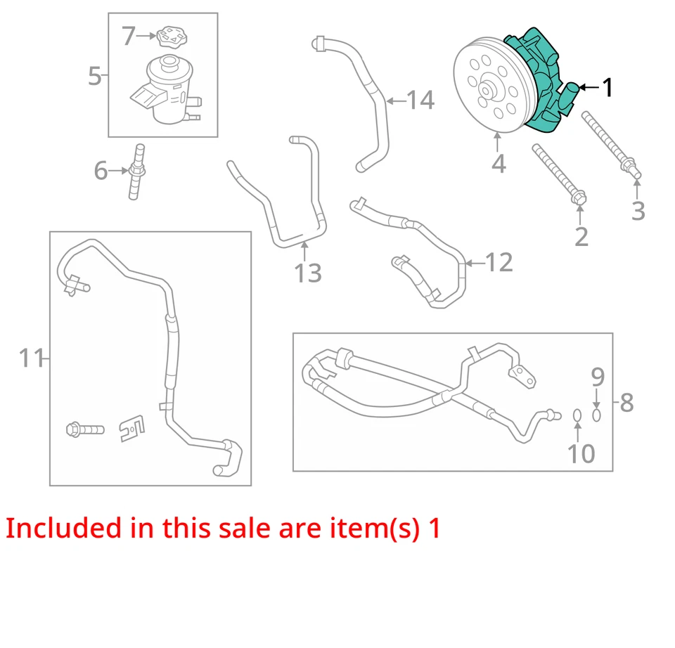 Bomba de dirección asistida L para camioneta Ford F150 11-14 29991157 Foto 3 de 4