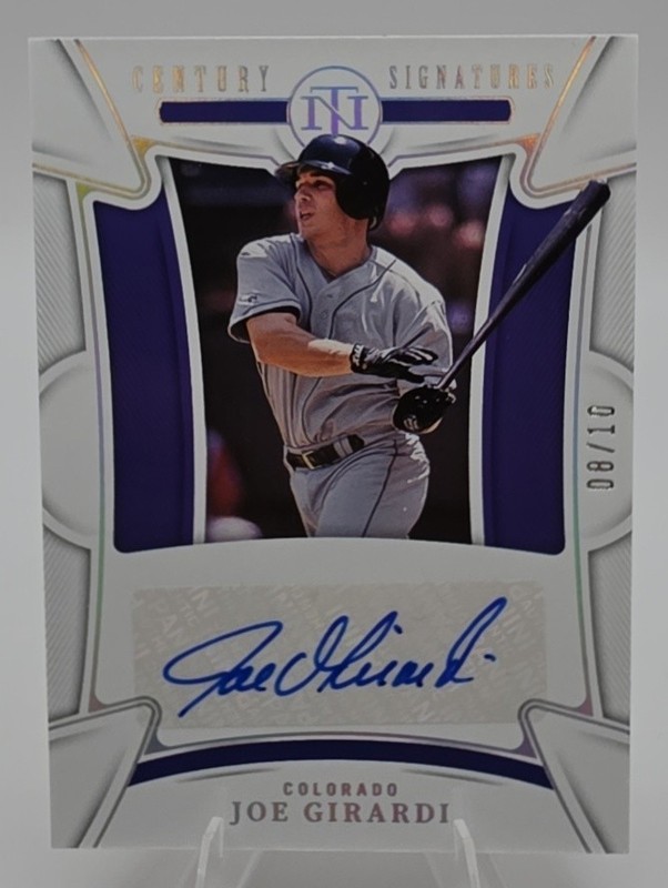 2023 National Treasures Joe Girardi Century Signatures /10 Auto Colorado Rockies