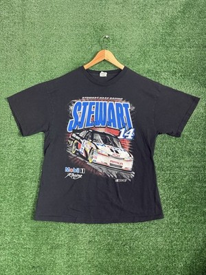 Vintage Men s XL Tony Stewart #14 NASCAR Impala T-Shirt Mobil 1 Haas Racing