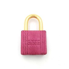HERMES Cadena Padlock Charm Gold Metal Bag Charm Pre-owned
