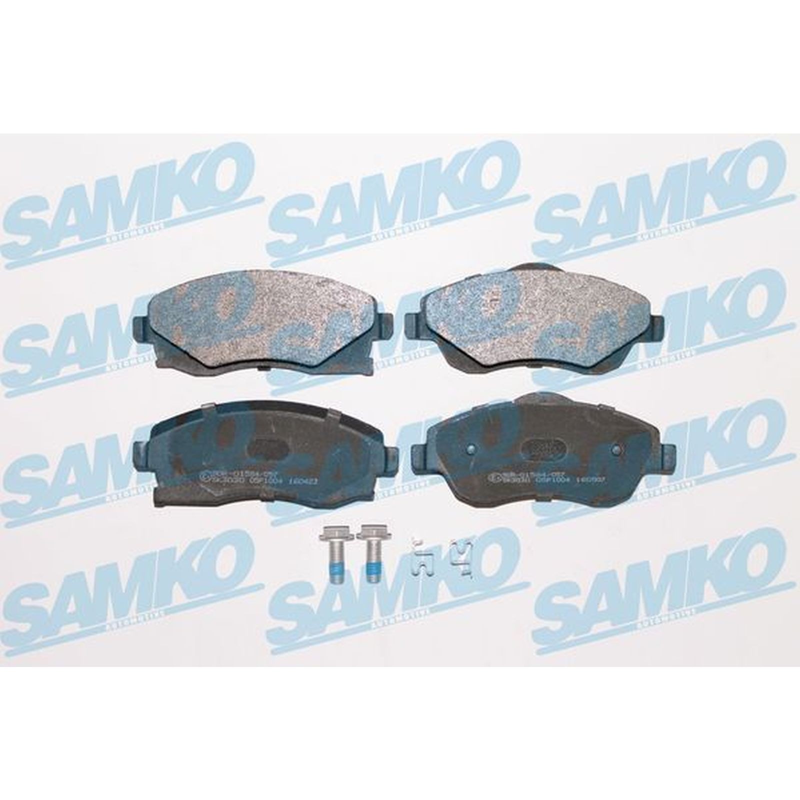 1x ORIGINAL® SAMKO Bremsbelagsatz, Scheibenbremse Vorne für Opel CORSA C