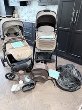 Silver Cross Reef Earth Pushchair Stroller Bundle